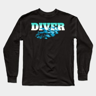 Scuba diving t-shirt designs Long Sleeve T-Shirt